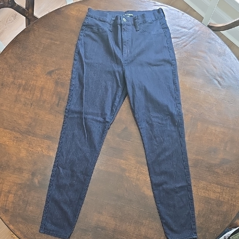 Fashion Nova High Rise Blue Jeans Slim Fit